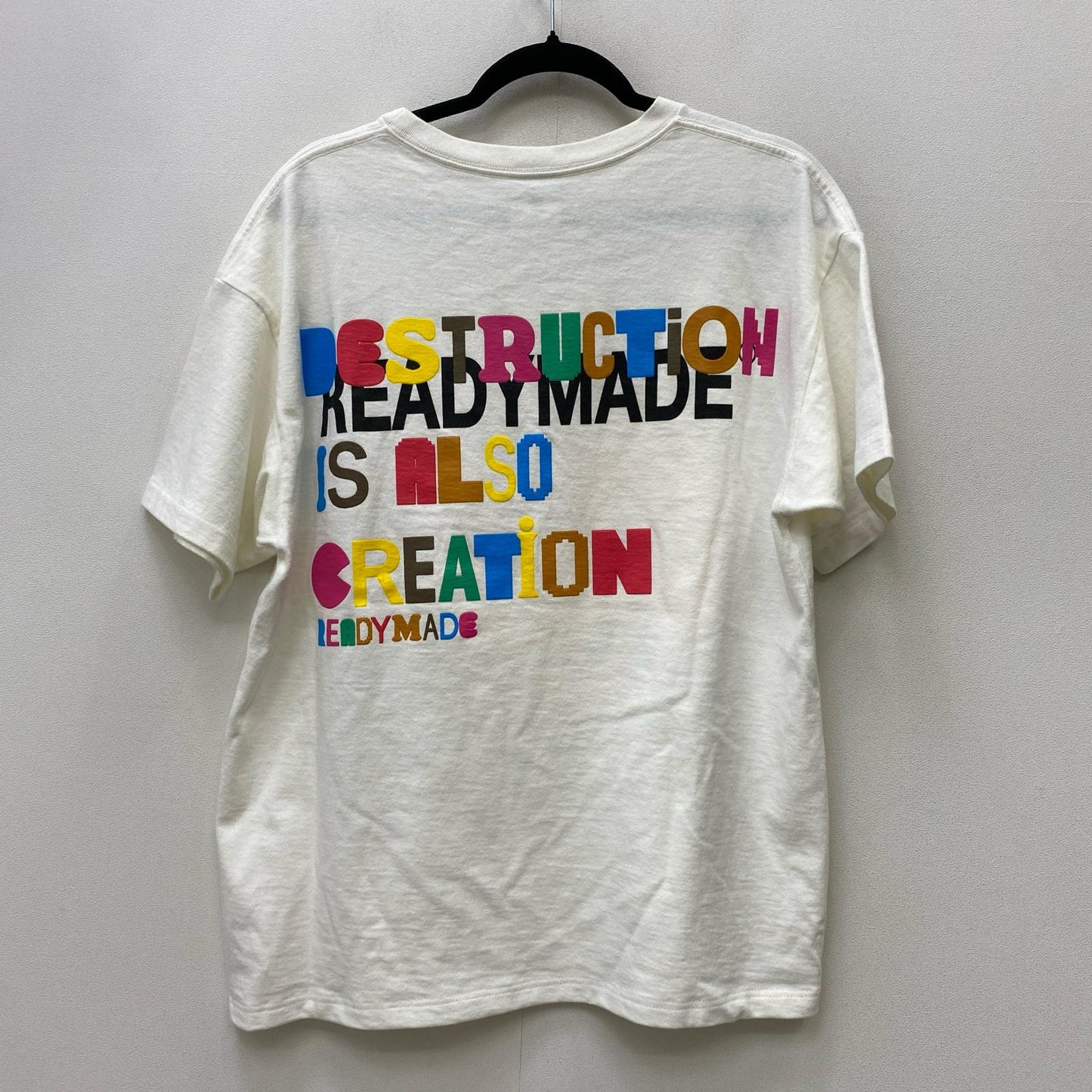 【中古】READYMADE | レディメイド COLLAPSED FACE T 半袖Ｔシャツ RE-CO-WH-00-00-143 ホワイト サイズ：M【加古川店】