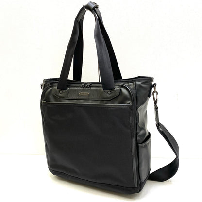 【中古】MASTER PIECE | マスターピース AXIS 2WAYトートバッグ その他バッグ 43065 ブラック【加古川店】