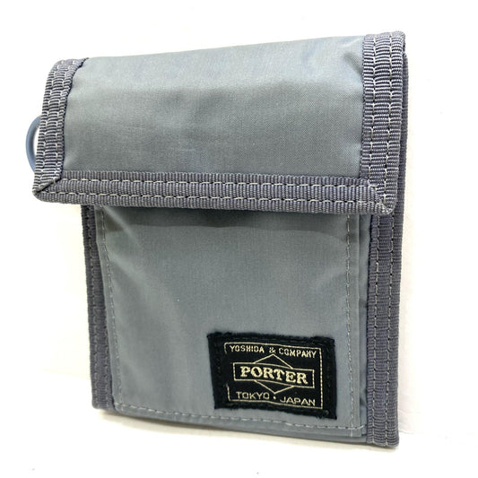 【中古】PORTER | ポーター CAPSULE:WALLET 三つ折り財布 555-06441 グレー【加古川店】