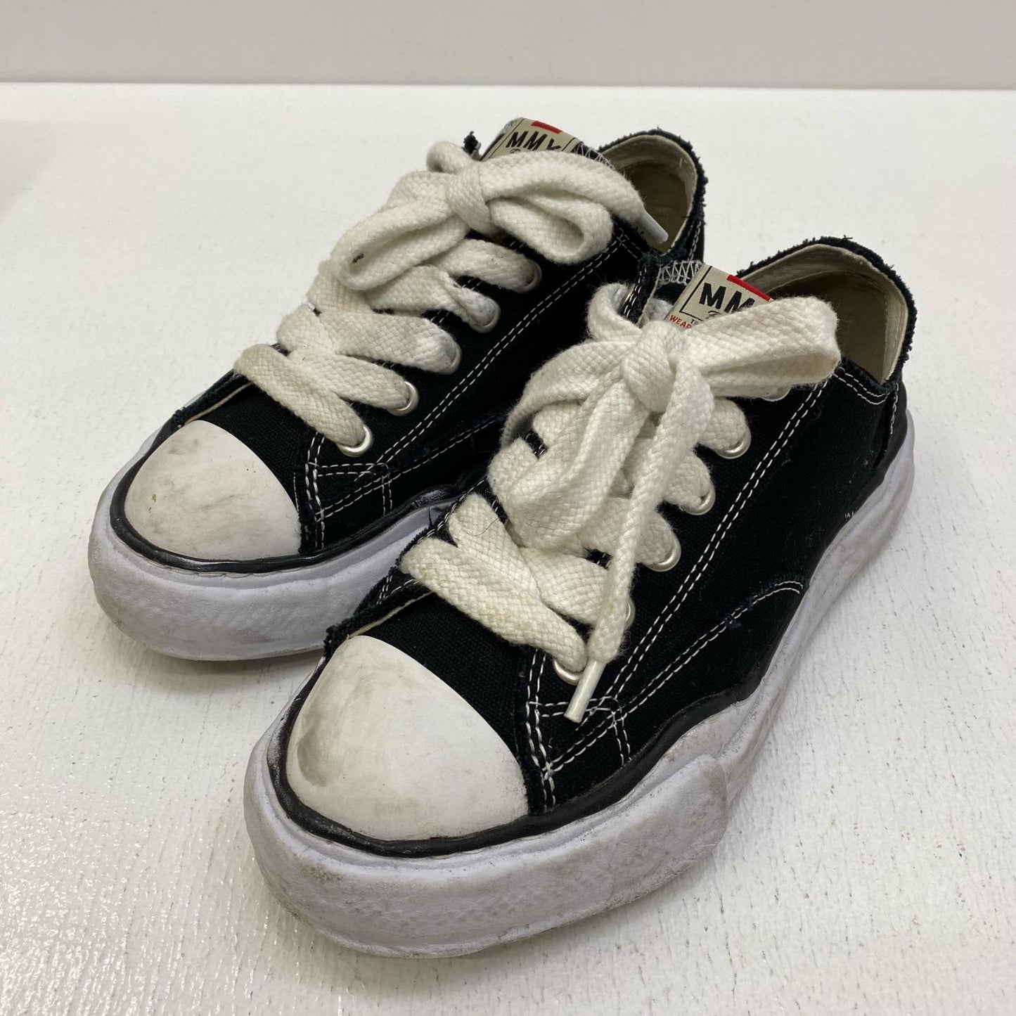 【中古】MIHARA YASUHIRO | ミハラヤスヒロ PETERSON LOW CANVAS スニーカー A01FW702 ブラック【加古川店】
