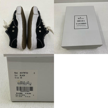 【中古】MIHARA YASUHIRO | ミハラヤスヒロ PETERSON LOW CANVAS スニーカー A01FW702 ブラック【加古川店】