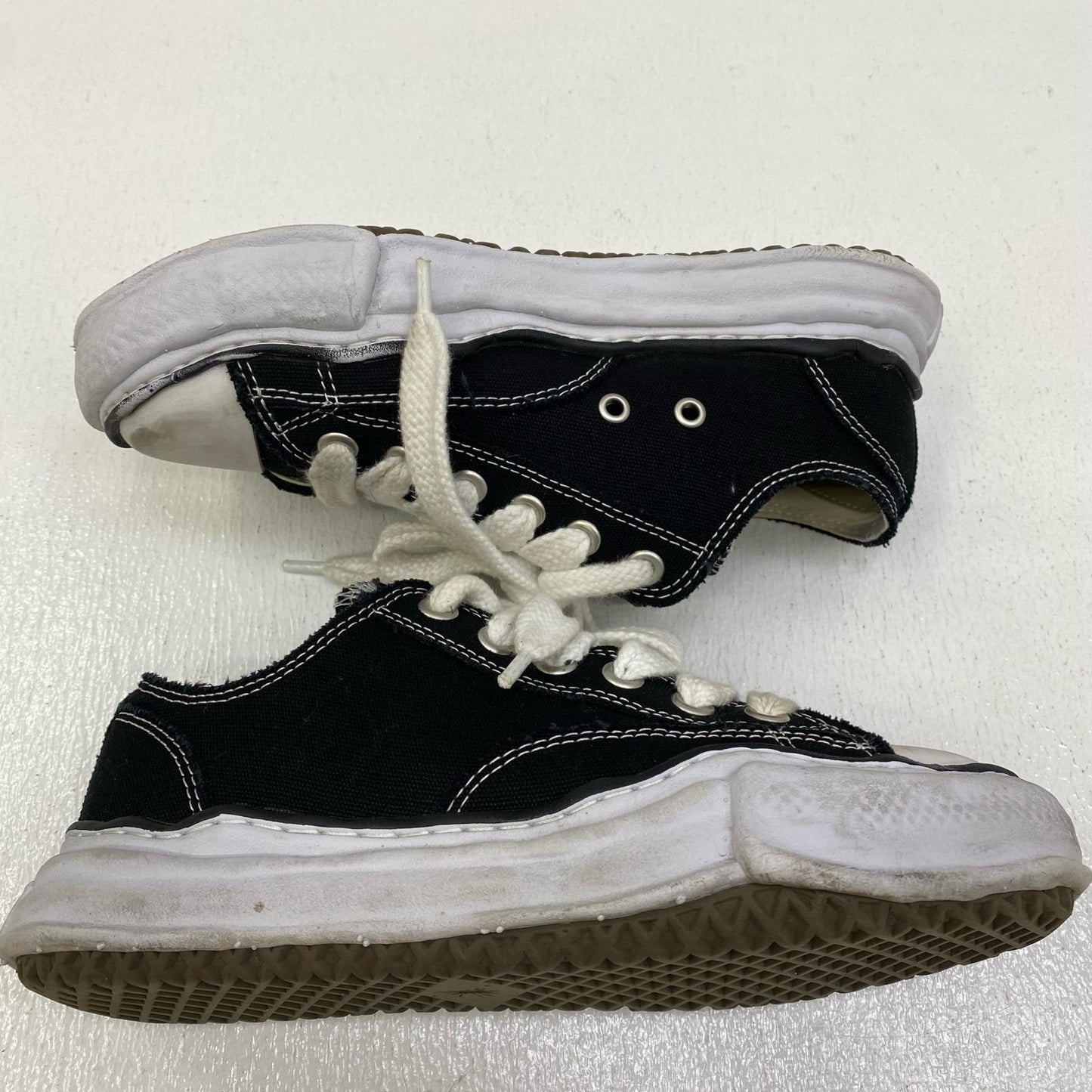 【中古】MIHARA YASUHIRO | ミハラヤスヒロ PETERSON LOW CANVAS スニーカー A01FW702 ブラック【加古川店】