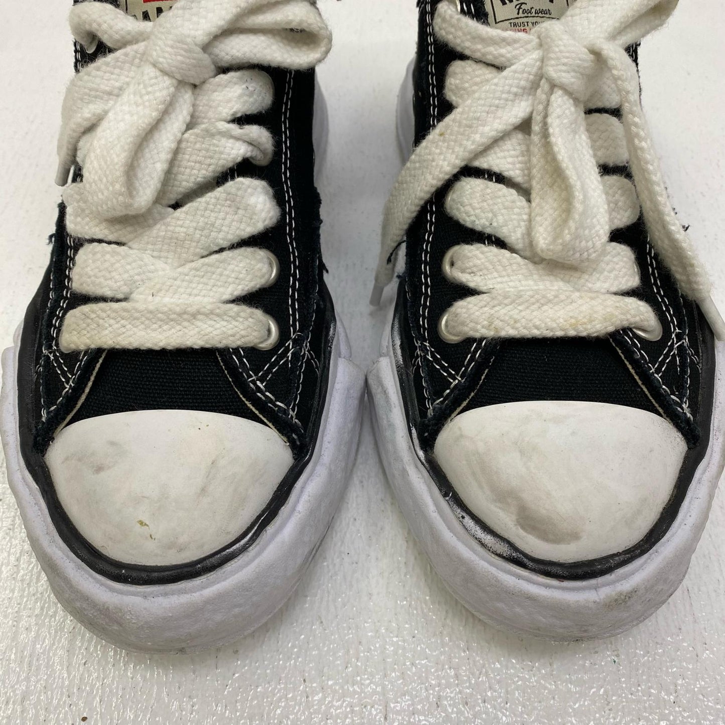 【中古】MIHARA YASUHIRO | ミハラヤスヒロ PETERSON LOW CANVAS スニーカー A01FW702 ブラック【加古川店】