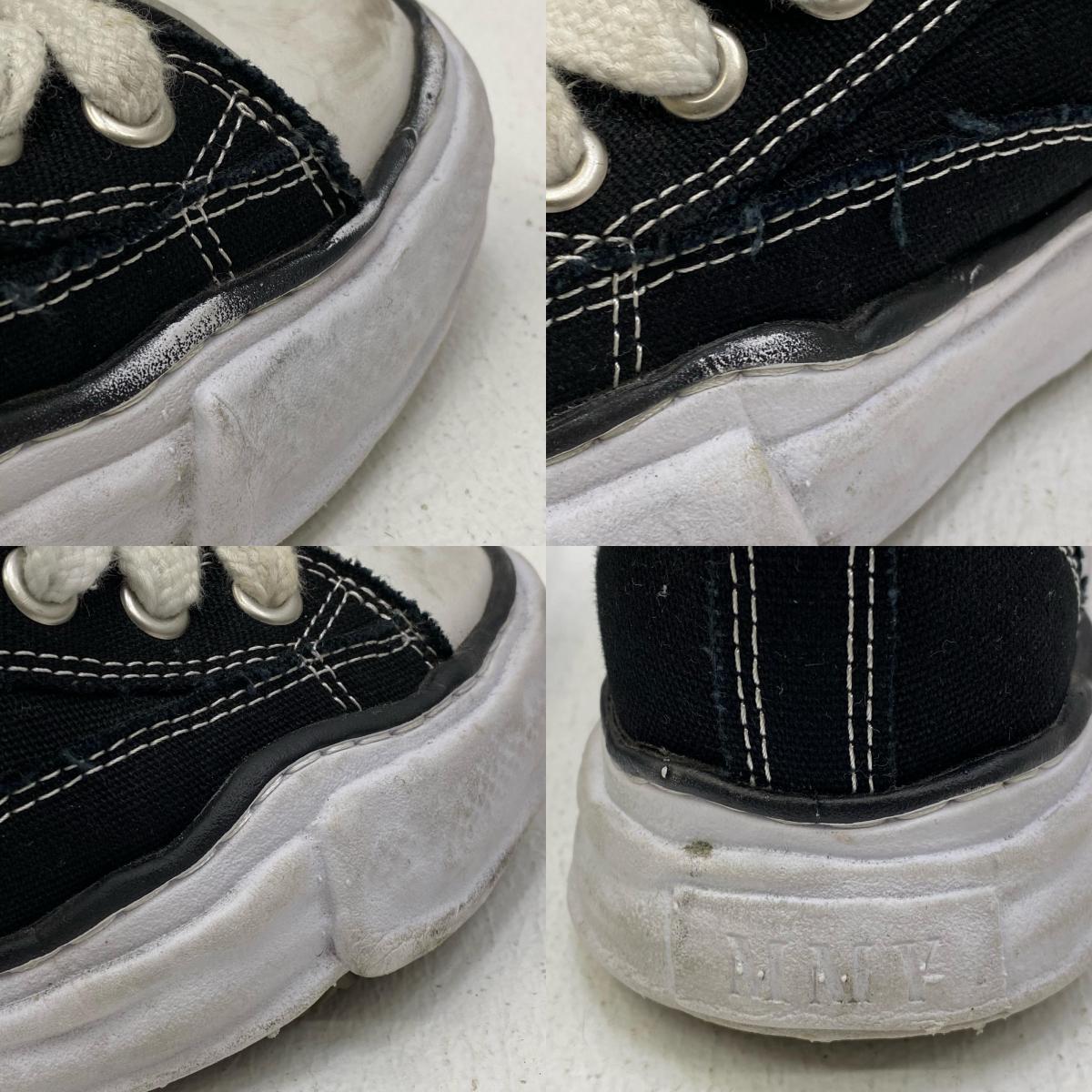 【中古】MIHARA YASUHIRO | ミハラヤスヒロ PETERSON LOW CANVAS スニーカー A01FW702 ブラック【加古川店】