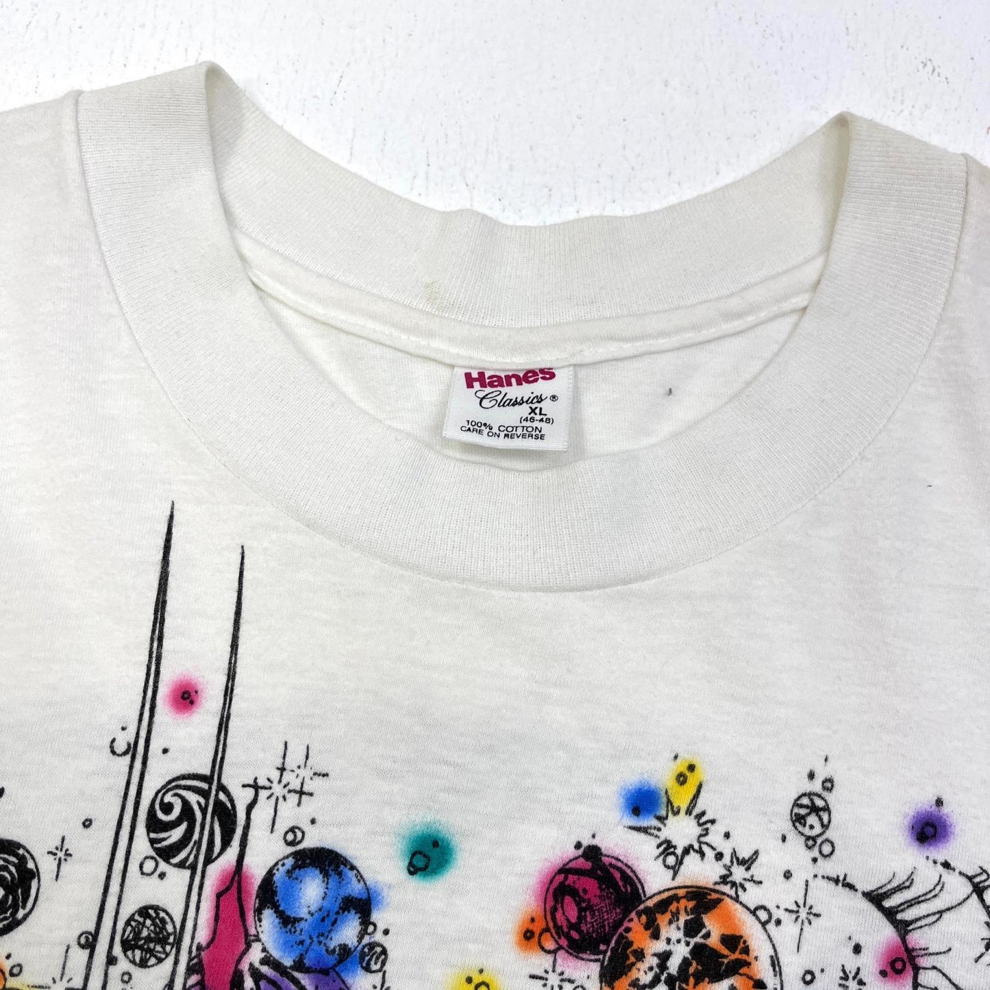 【中古】VINTAGE衣料 | ヴィンテージイリョウ RALPH HAWKE MANIS:Jim Morrison 半袖Ｔシャツ ホワイト サイズ：XL【加古川店】