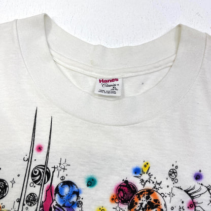 【中古】VINTAGE衣料 | ヴィンテージイリョウ RALPH HAWKE MANIS:Jim Morrison 半袖Ｔシャツ ホワイト サイズ：XL【加古川店】