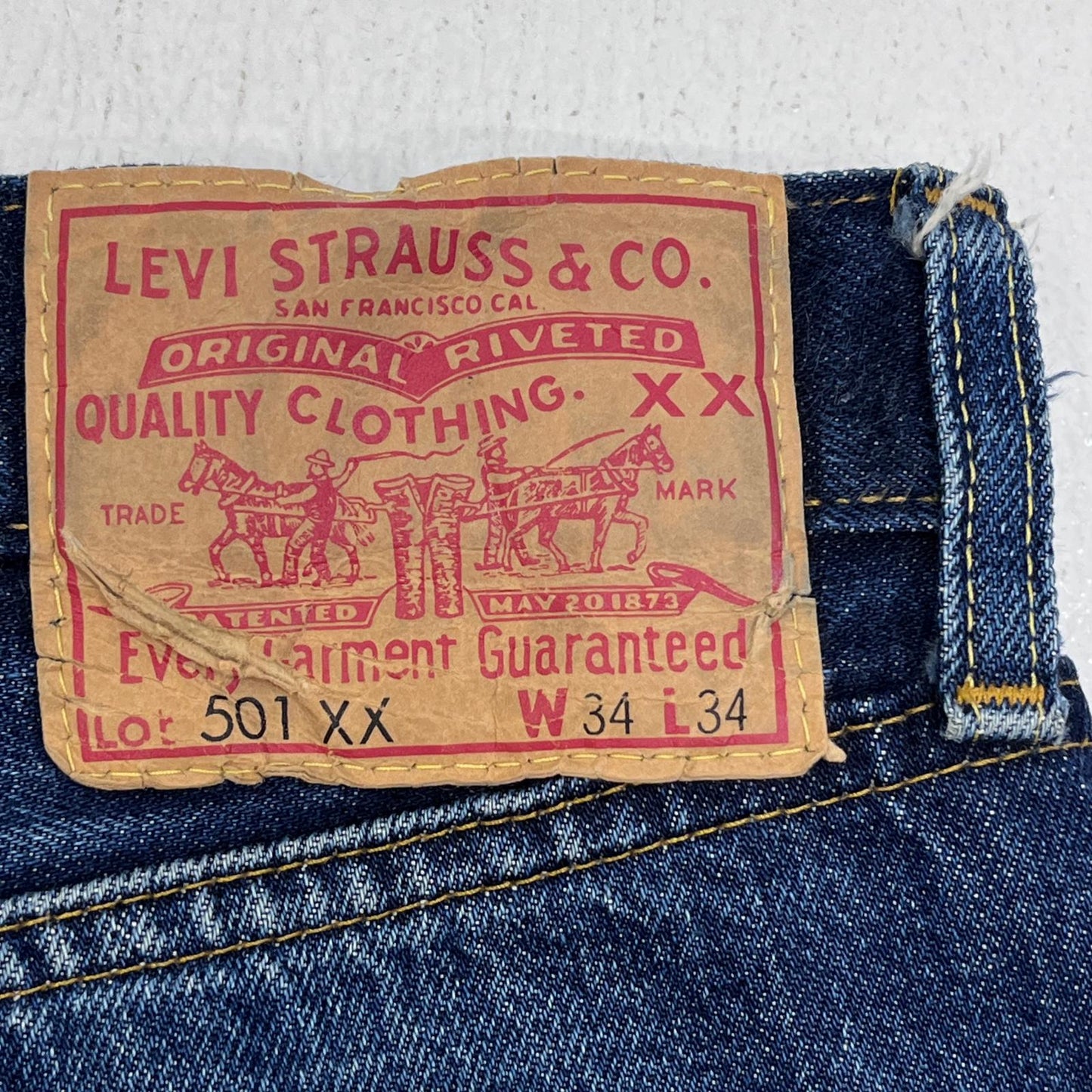 【中古】Levi's VintageClothing | リーバイスヴィンテージクロージング デニムパンツ 50155-0055 インディゴ サイズ：34【加古川店】