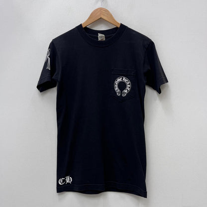 【中古】CHROME HEARTS | クロムハーツ Horseshoe Back Scroll Label 国内正規品 半袖Ｔシャツ 2212-304-0665 ブラック サイズ：S【加古川店】