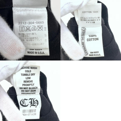 【中古】CHROME HEARTS | クロムハーツ Horseshoe Back Scroll Label 国内正規品 半袖Ｔシャツ 2212-304-0665 ブラック サイズ：S【加古川店】