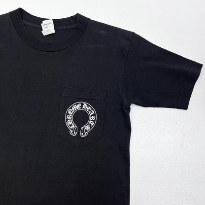 【中古】CHROME HEARTS | クロムハーツ Horseshoe Back Scroll Label 国内正規品 半袖Ｔシャツ 2212-304-0665 ブラック サイズ：S【加古川店】