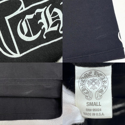 【中古】CHROME HEARTS | クロムハーツ Horseshoe Back Scroll Label 国内正規品 半袖Ｔシャツ 2212-304-0665 ブラック サイズ：S【加古川店】