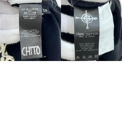 【中古】 CHITO チトGUARD EMBROIDERED TEE 半袖Ｔシャツ ブラック サイズ：S【加古川店】