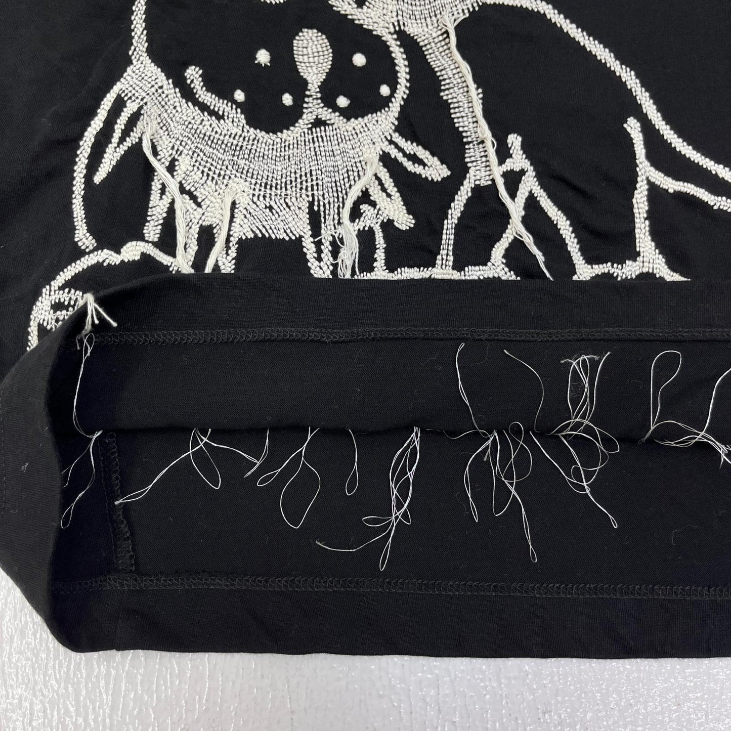 【中古】 CHITO チトGUARD EMBROIDERED TEE 半袖Ｔシャツ ブラック サイズ：S【加古川店】
