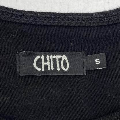 【中古】 CHITO チトGUARD EMBROIDERED TEE 半袖Ｔシャツ ブラック サイズ：S【加古川店】