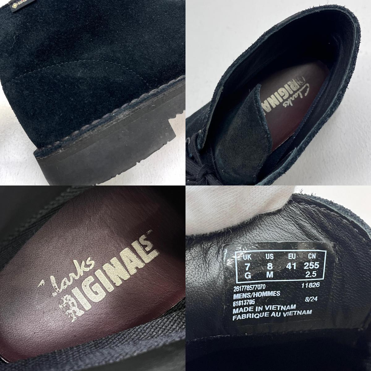 【中古】Clarks | クラークス Desert BT GTX スニーカー ブラック【加古川店】