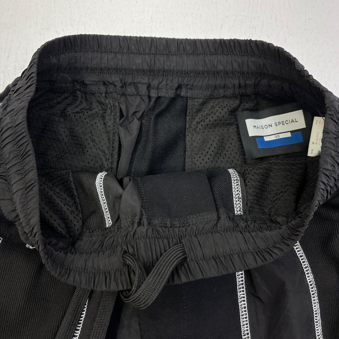 【中古】MAISON SPECIAL | メゾンスペシャル Different Material Wide Pants サイズ：0 パンツ 11232461306 ブラック【加古川店】