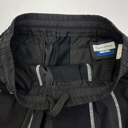 【中古】MAISON SPECIAL | メゾンスペシャル Different Material Wide Pants サイズ：0 パンツ 11232461306 ブラック【加古川店】