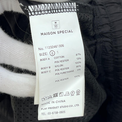 【中古】MAISON SPECIAL | メゾンスペシャル Different Material Wide Pants サイズ：0 パンツ 11232461306 ブラック【加古川店】