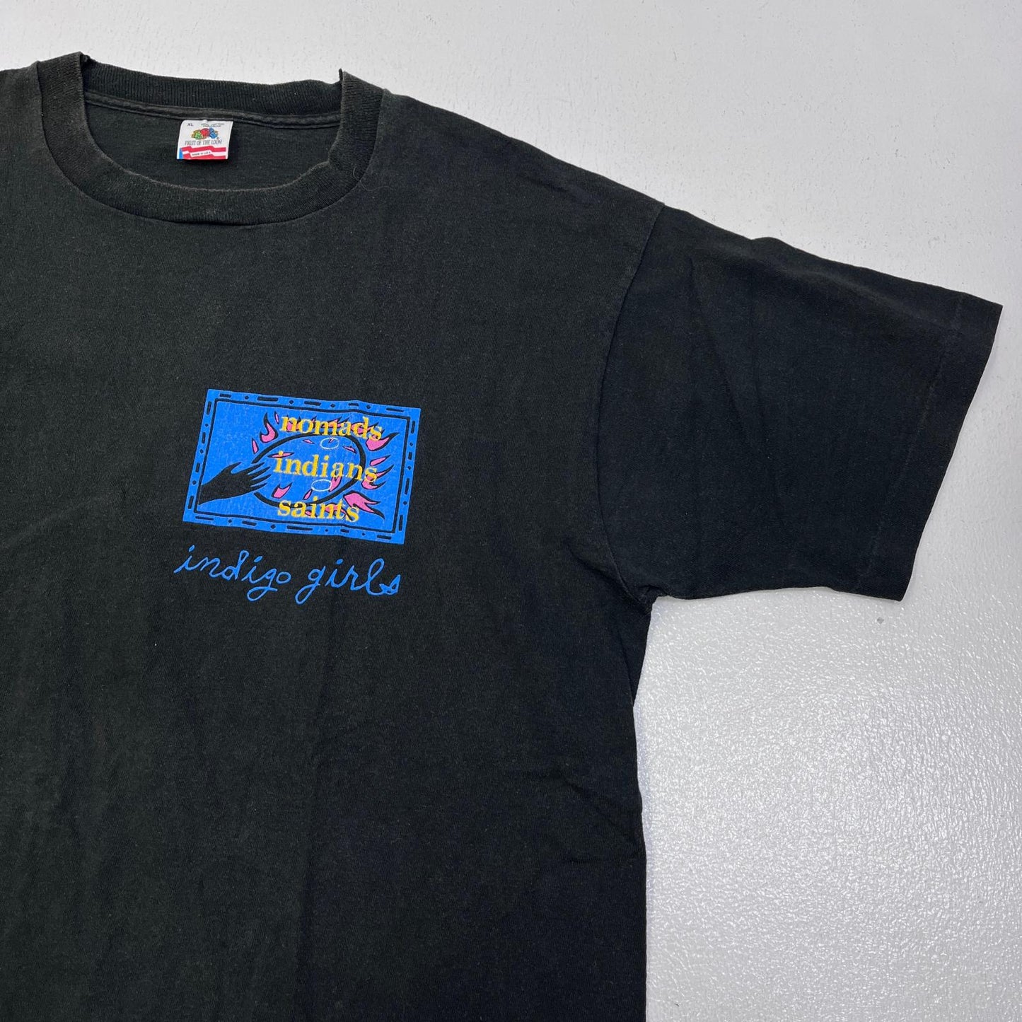 【中古】FRUIT OF THE LOOM | フルーツオブザルーム INDIGO GIRL TEE 半袖Ｔシャツ ブラック サイズ：XL【加古川店】