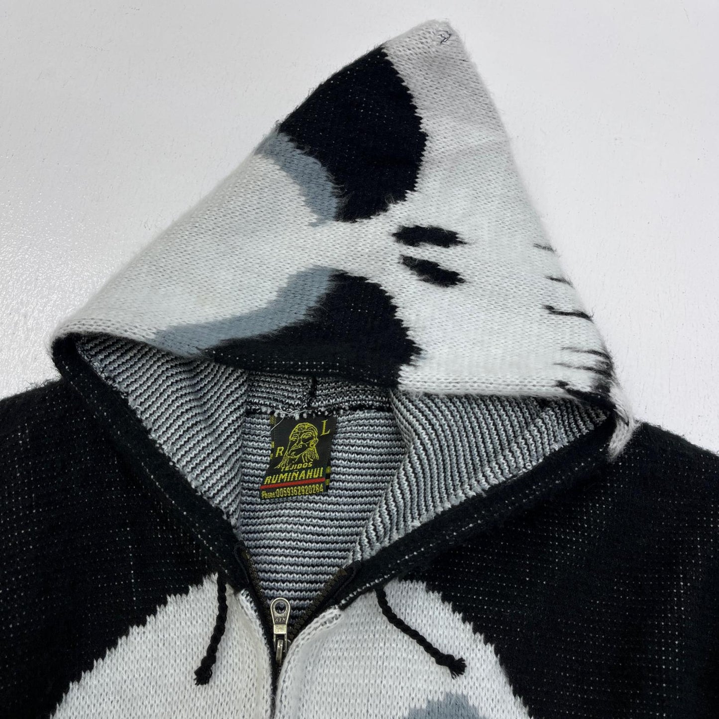 【中古】 'JACK' ｼｬｷﾞｰﾆｯﾄｼﾞｯﾌﾟﾊﾟｰｶｰ RUMINAHUI パーカー ブラック サイズ：L【加古川店】