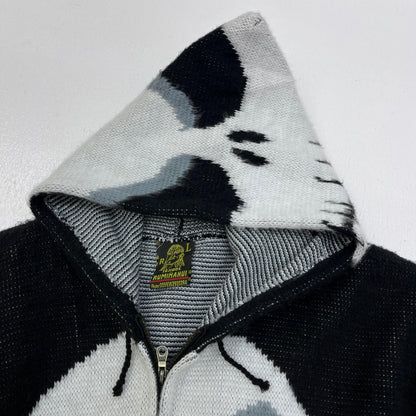 【中古】 'JACK' ｼｬｷﾞｰﾆｯﾄｼﾞｯﾌﾟﾊﾟｰｶｰ RUMINAHUI パーカー ブラック サイズ：L【加古川店】