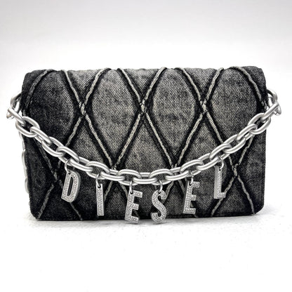 【中古】DIESEL | ディーゼル CHARM-D WALLET STRAP ショルダーバッグ インディゴ【加古川店】