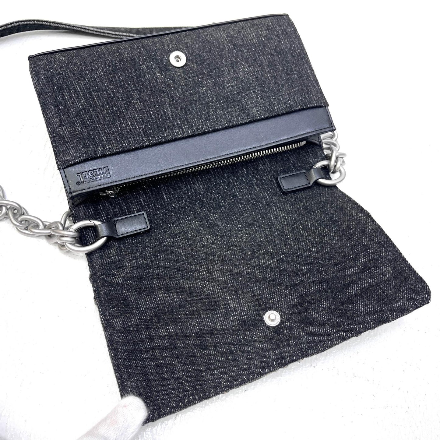【中古】DIESEL | ディーゼル CHARM-D WALLET STRAP ショルダーバッグ インディゴ【加古川店】