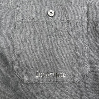 Supreme | シュプリーム Fur Trim Flannel Hooded 長袖パーカー Lサイズ ブラック 24FW パーカー ブラック サイズ：L