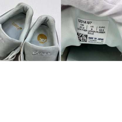 【中古】asics | アシックス Gel-Nimbus 20 MIJ Leather Arctic Blue スニーカー 1201a197 グレー 27cm【加古川店】