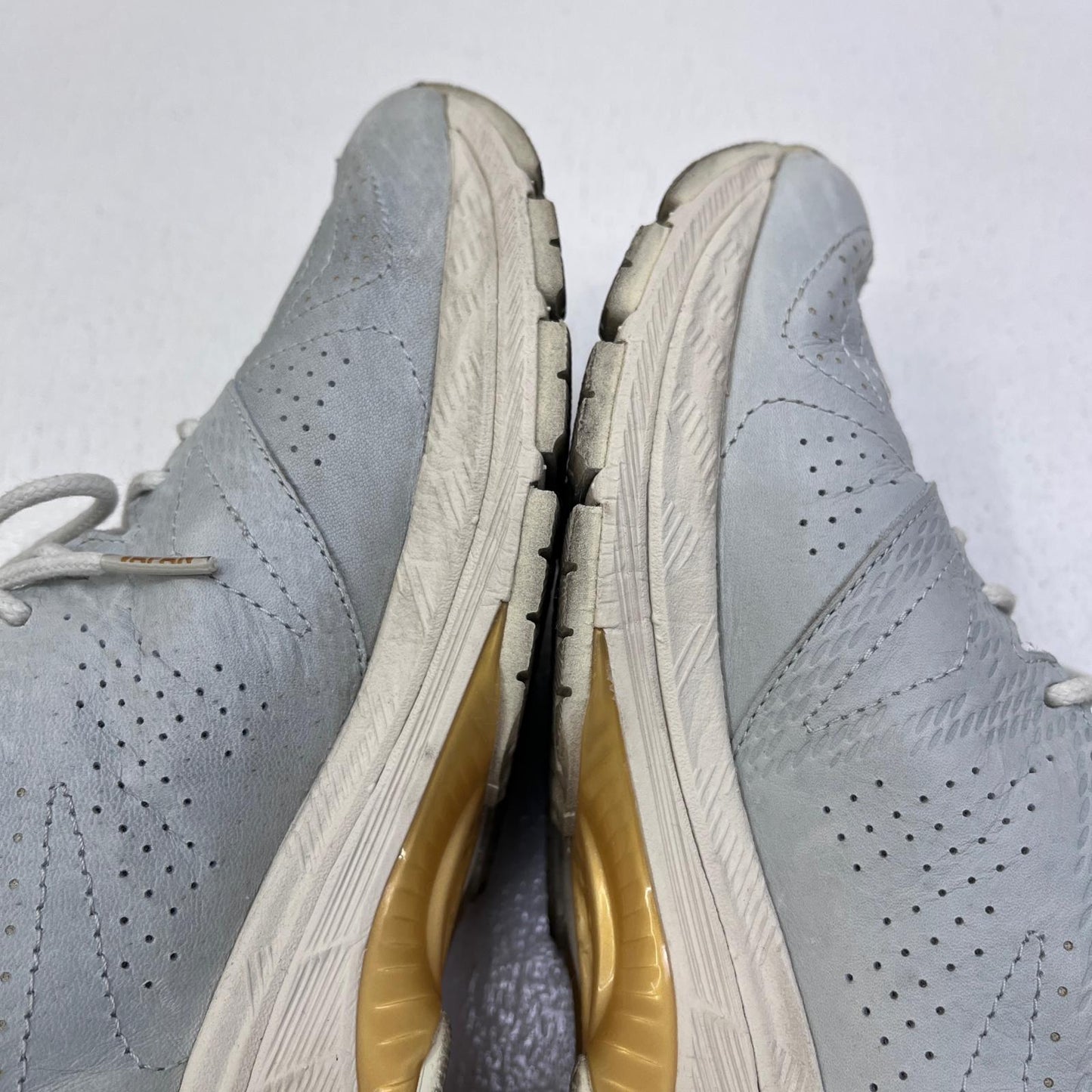 【中古】asics | アシックス Gel-Nimbus 20 MIJ Leather Arctic Blue スニーカー 1201a197 グレー 27cm【加古川店】