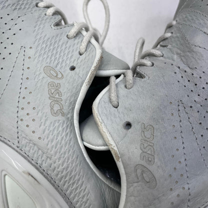 【中古】asics | アシックス Gel-Nimbus 20 MIJ Leather Arctic Blue スニーカー 1201a197 グレー 27cm【加古川店】