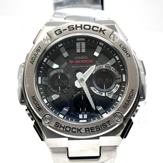 【中古】G-SHOCK | ジーショック 腕時計 GST-W110D-1AJF アナデジ表示 ソーラー電波時計 シルバー【加古川店】