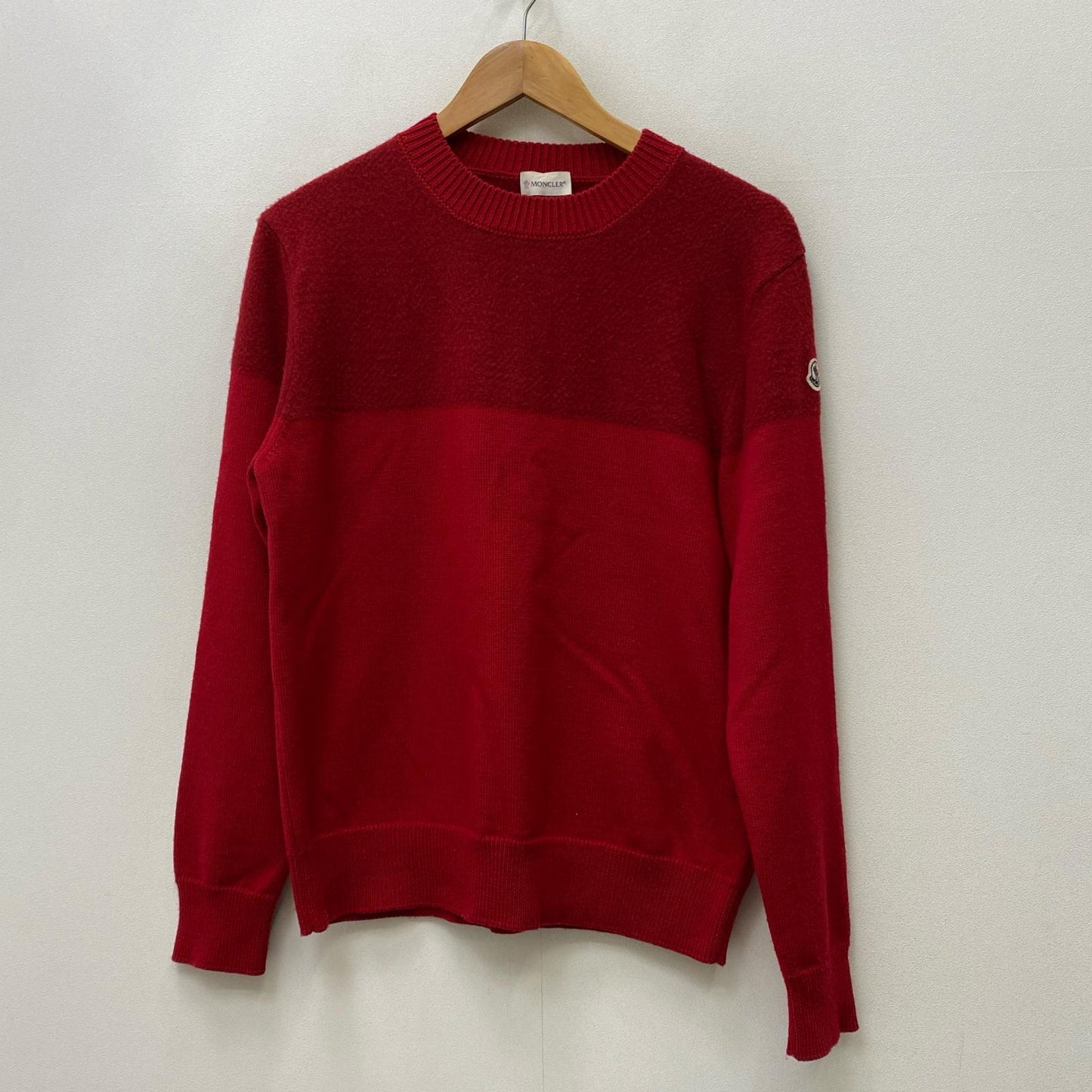 【中古】MONCLER | モンクレール ニット D20919034352 レッド サイズ：M【加古川店】