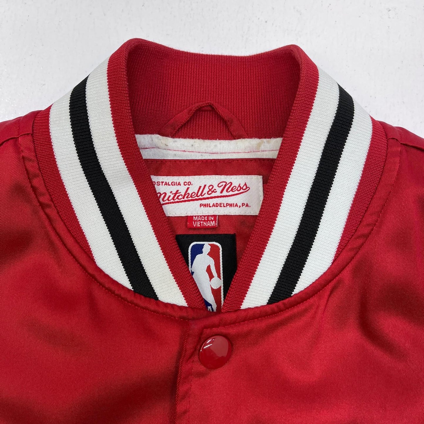 【中古】MITCHELL&NESS | ミッシェルアンドネスミッチェルアンドネス CHICAGO スタジャン レッド【加古川店】