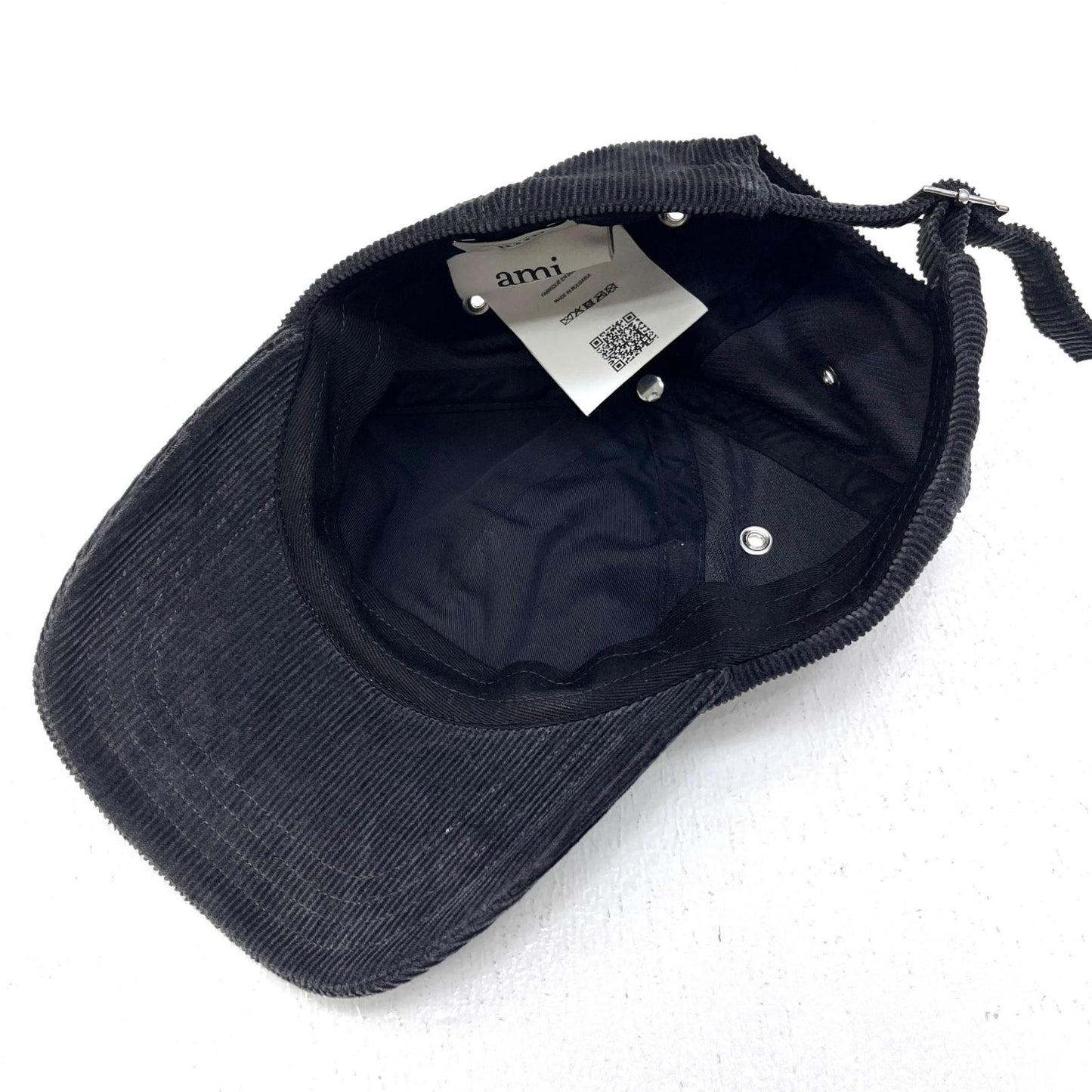 【中古】AMI | アミ Ami de Coeur Corduroy Cap 国内正規品 キャップ ucp265 co0089 ブラック【加古川店】