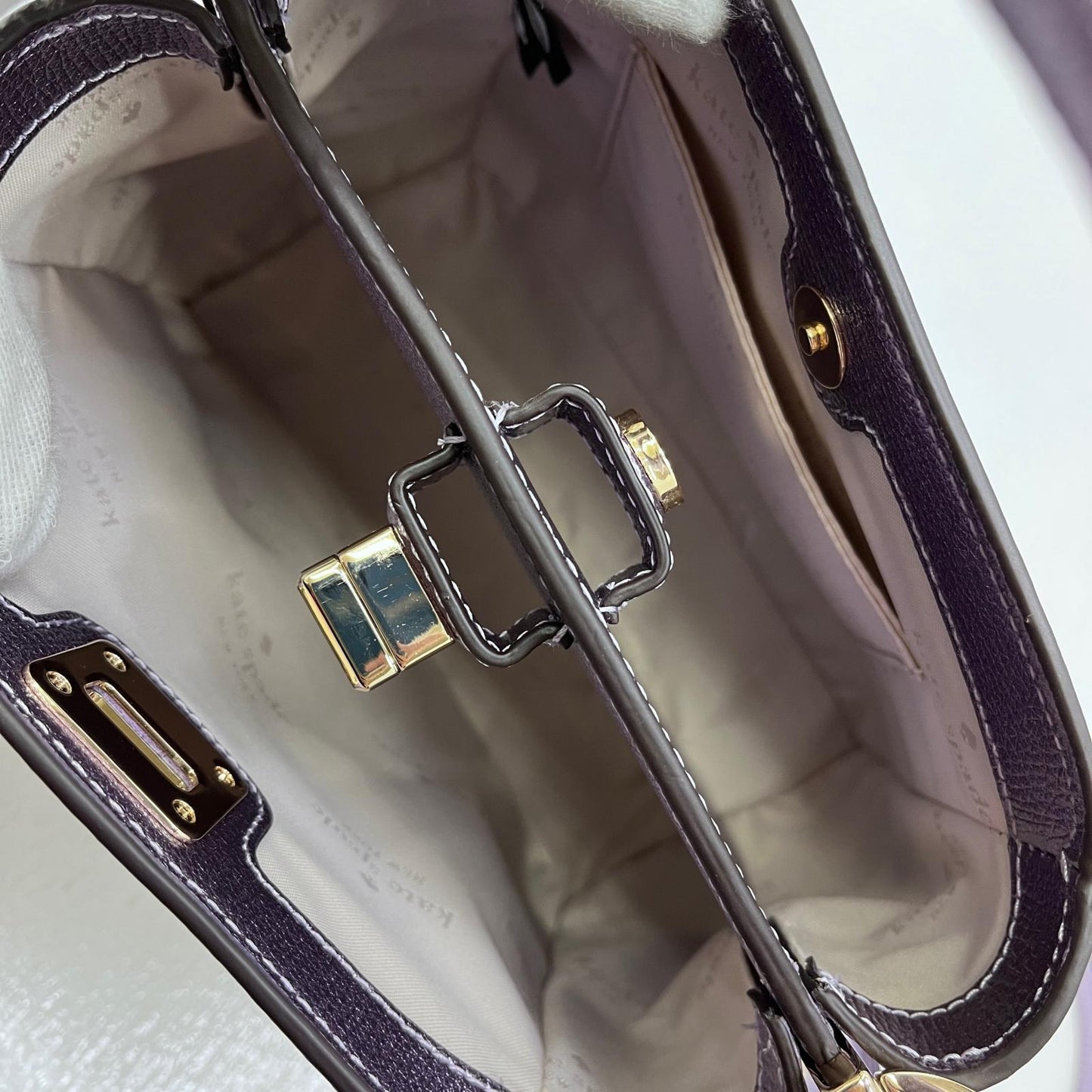 【中古】kate spade NEW YORK | ケイトスペードニューヨーク フィービー トップ ハンドル サッチェル その他バッグ KJ951 パープル【加古川店】