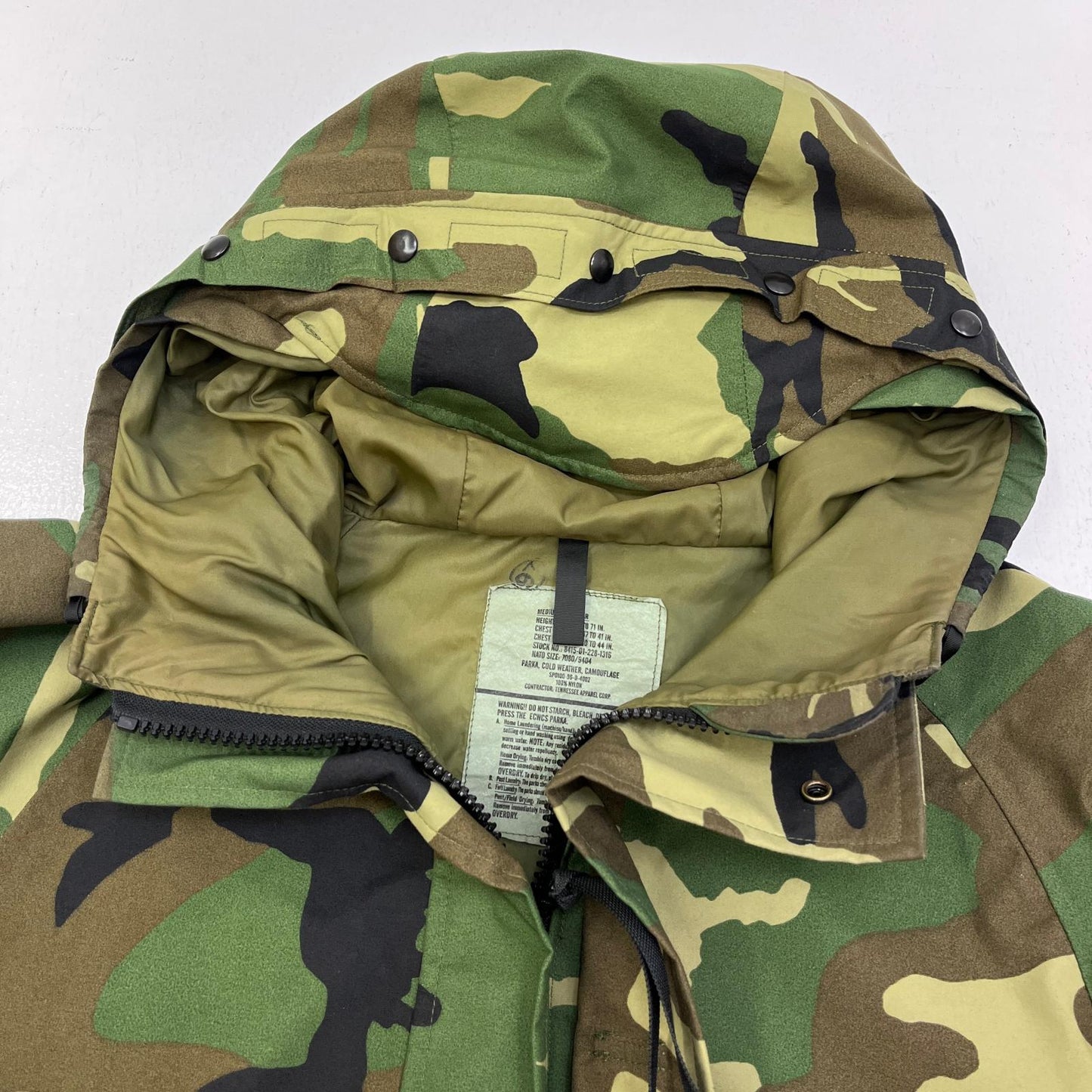 【中古】MILITARY衣料 | ミリタリーイリョウ Tennessee ECWCS COLD WEATHER PARKA ミリタリージャケット 8415-01-228-1316 カモ サイズ：M【加古川店】