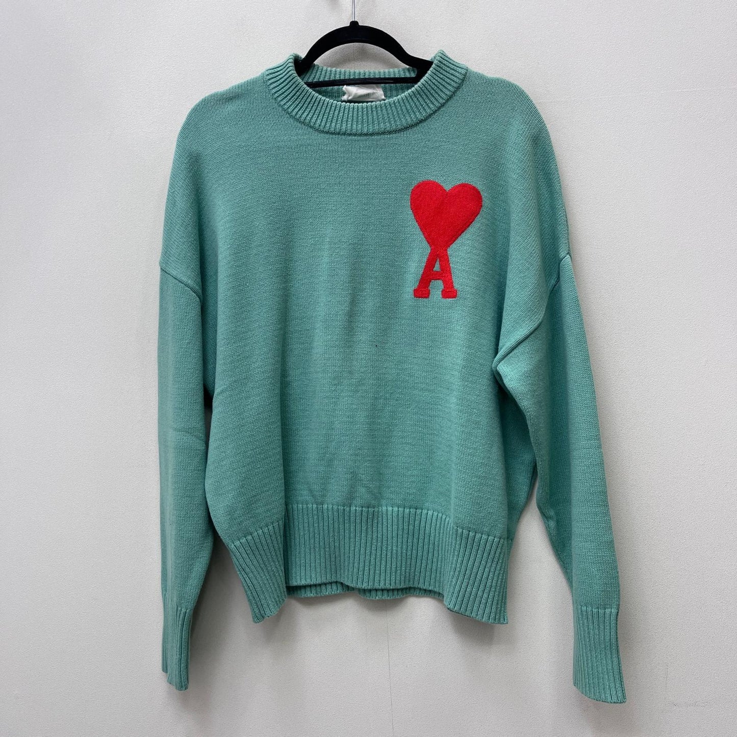 【中古】AMI | アミ Knit Sweater 国内正規品 セーター A21HK009.016 ライトグリーン サイズ：M【加古川店】