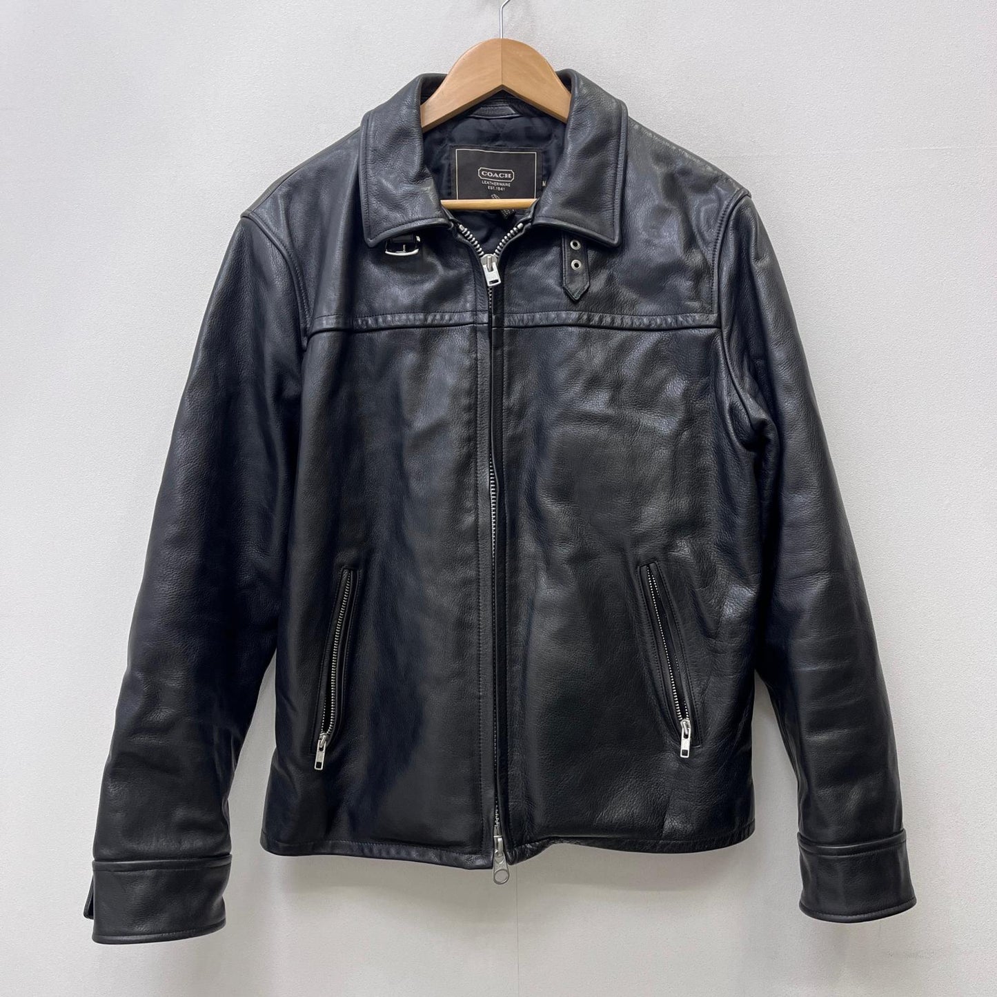 【中古】COACH | コーチ ライダースジャケット ブラック サイズ：M【加古川店】