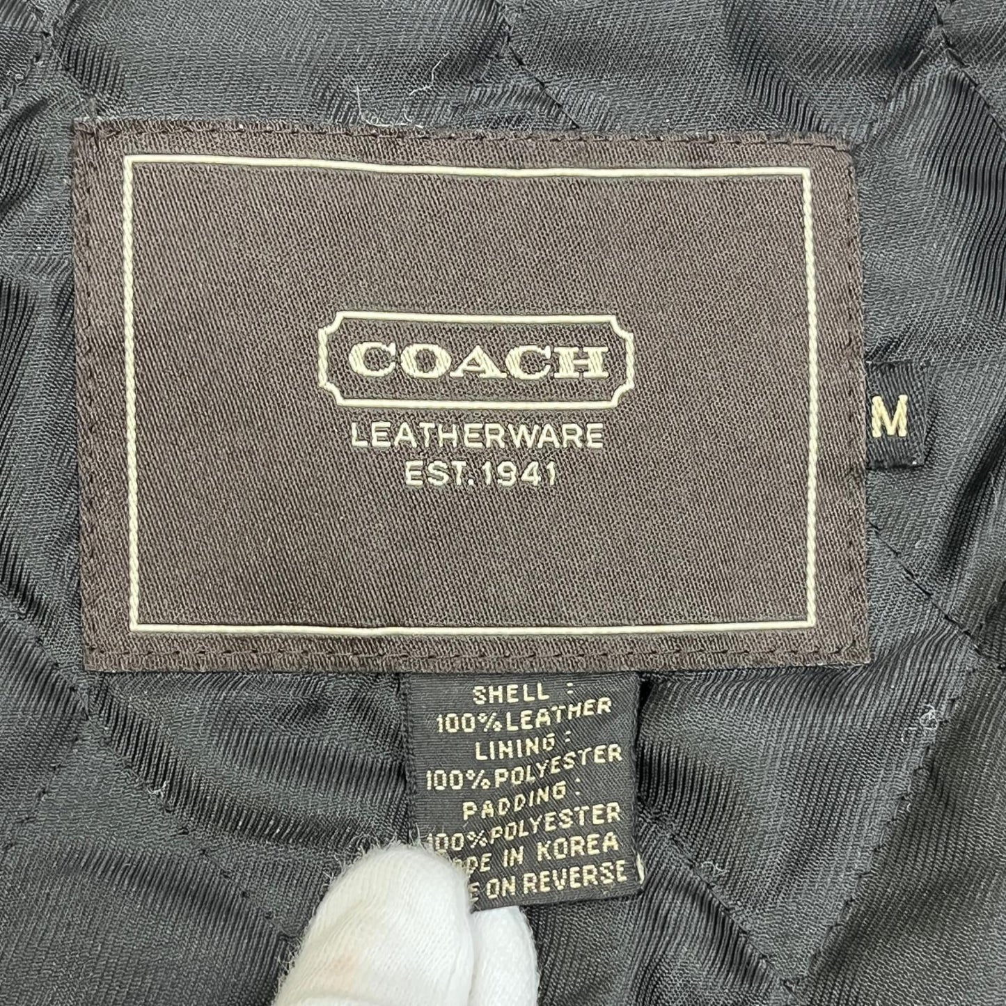 【中古】COACH | コーチ ライダースジャケット ブラック サイズ：M【加古川店】