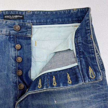 【中古】DOLCE & GABBANA | ドルチェアンドガッバーナ 国内正規品 デニムパンツ G34XAP G8L07 インディゴ サイズ：48【加古川店】