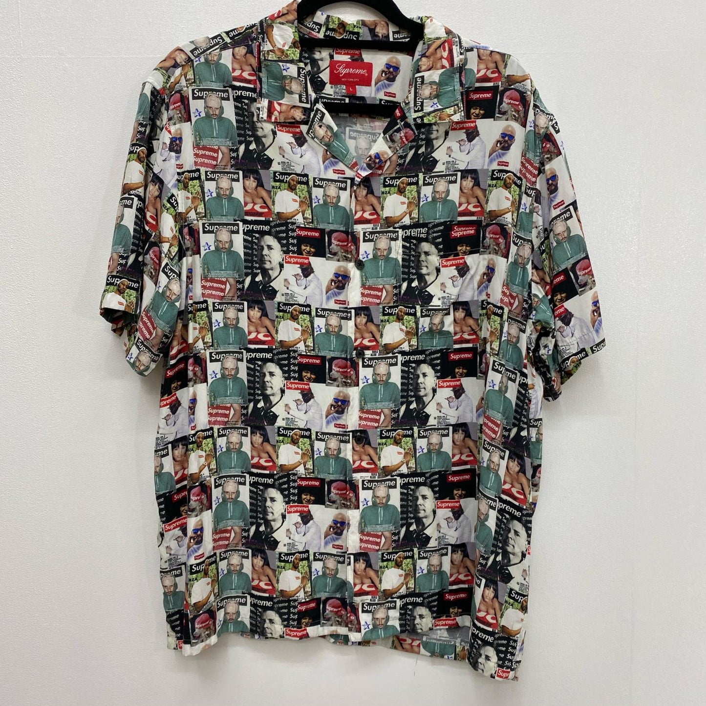 Supreme | シュプリーム Magazine S/S Shirt オープンカラーシャツ 総柄 Lサイズ 23SS 半袖シャツ サイズ：L【加古川店】