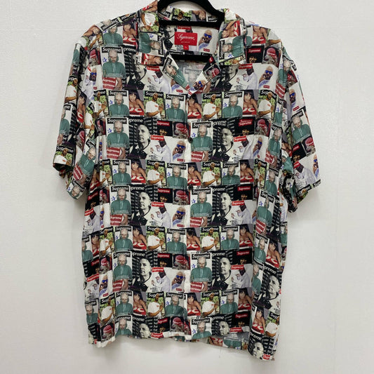 Supreme | シュプリーム Magazine S/S Shirt オープンカラーシャツ 総柄 Lサイズ 23SS 半袖シャツ サイズ：L【加古川店】