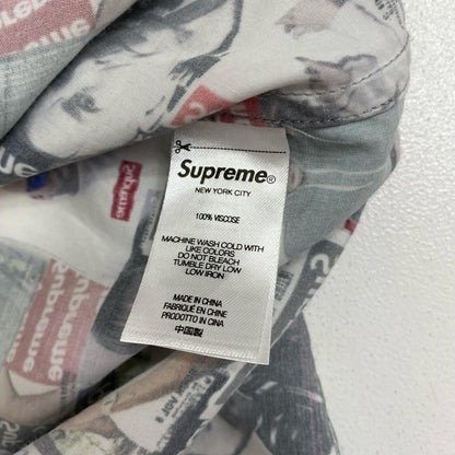 Supreme | シュプリーム Magazine S/S Shirt オープンカラーシャツ 総柄 Lサイズ 23SS 半袖シャツ サイズ：L【加古川店】