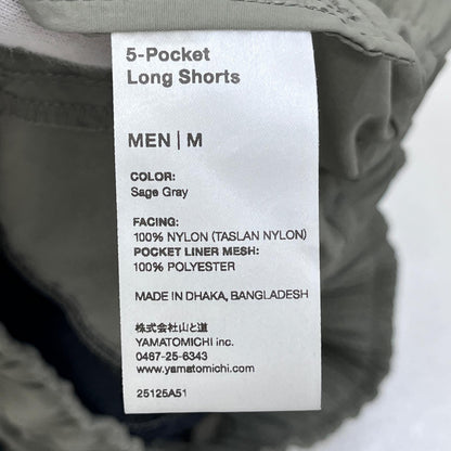 【中古】山と道 | ヤマトミチ 5-Pockt Long Shorts ショートパンツ カーキ サイズ：M【加古川店】