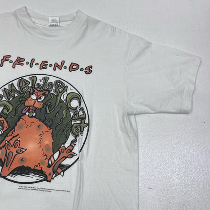【中古】 FRIENDS Smelly Cat 半袖Ｔシャツ ホワイト サイズ：L【加古川店】