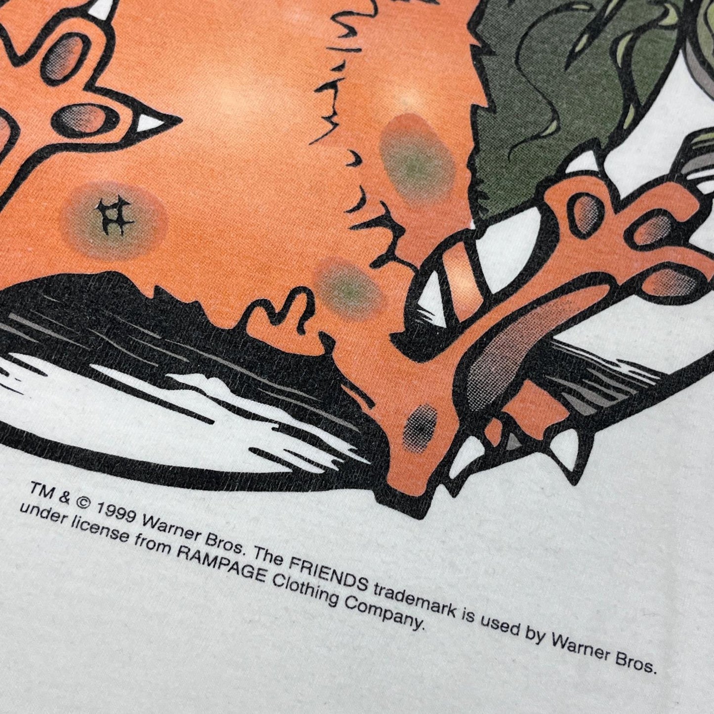 【中古】 FRIENDS Smelly Cat 半袖Ｔシャツ ホワイト サイズ：L【加古川店】