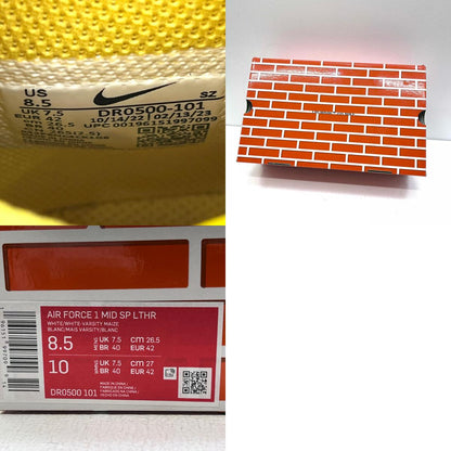 【中古】NIKE | ナイキ Air Force 1 Mid SP LTHR スニーカー DR0500-101 イエロー 26.5cm【加古川店】
