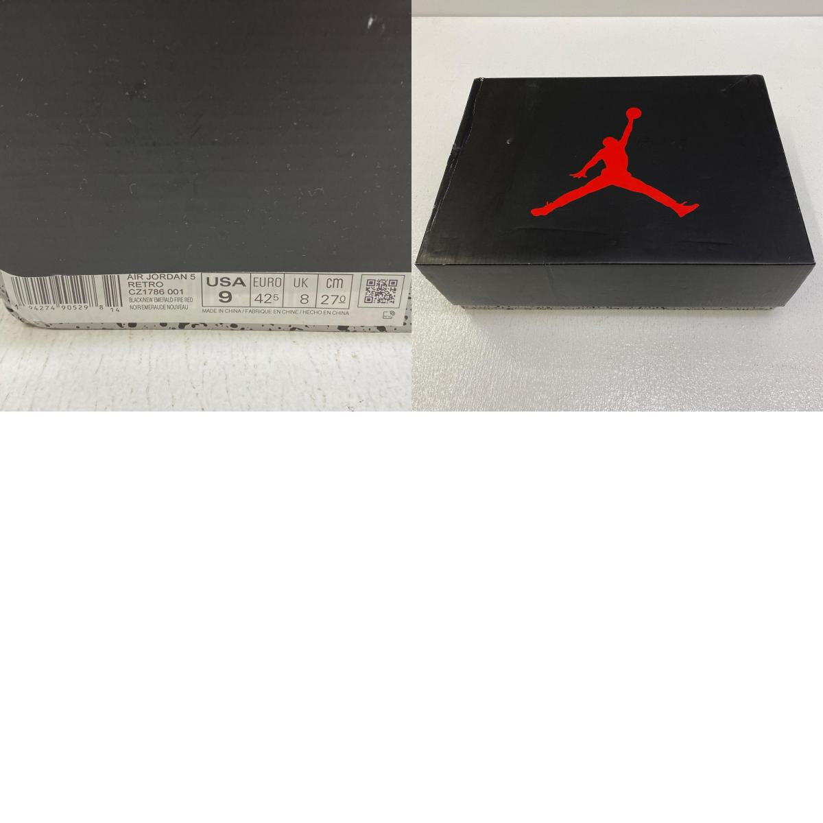 【中古】NIKE | ナイキ Air Jordan 5 Retro スニーカー CZ1786-001 ブラック 27cm【加古川店】