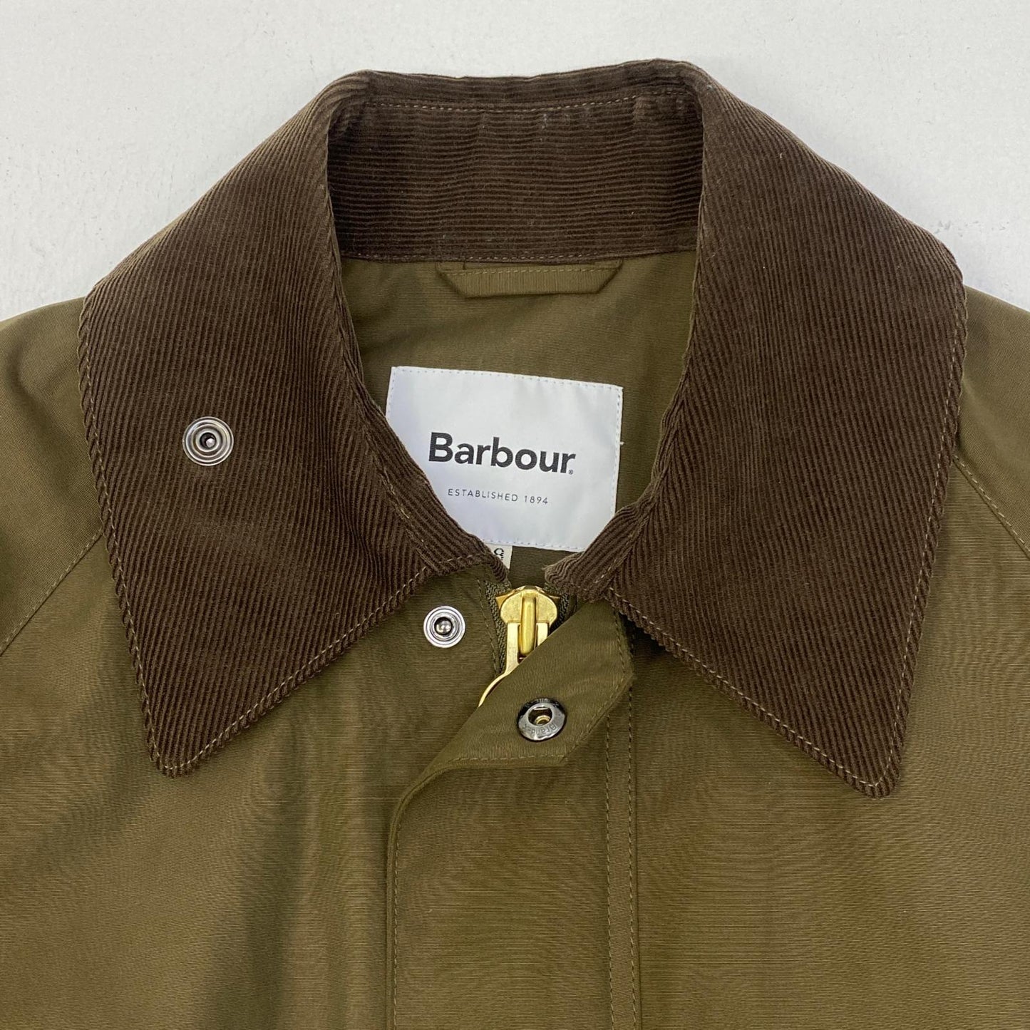 【中古】Barbour | バーブァー Thornbury Jacket ステンカラーコート 1901185 カーキ サイズ：38【加古川店】
